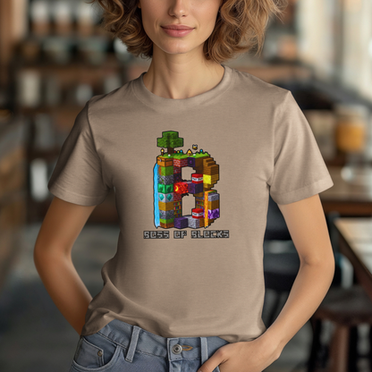 Boss Of Blocks CLASSIC Logo Tee | Family + Life Blocks | Minecraft-Inspired Unisex T-Shirts