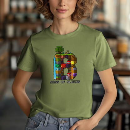 Boss Of Blocks CLASSIC Logo Tee | Family + Life Blocks | Minecraft-Inspired Unisex T-Shirts