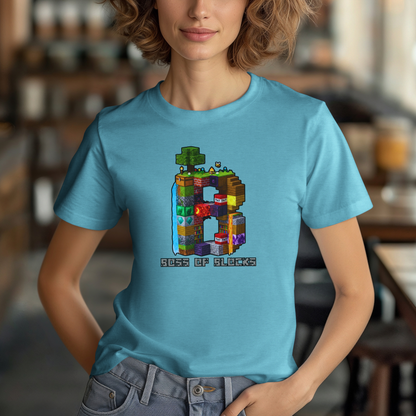 Boss Of Blocks CLASSIC Logo Tee | Family + Life Blocks | Minecraft-Inspired Unisex T-Shirts