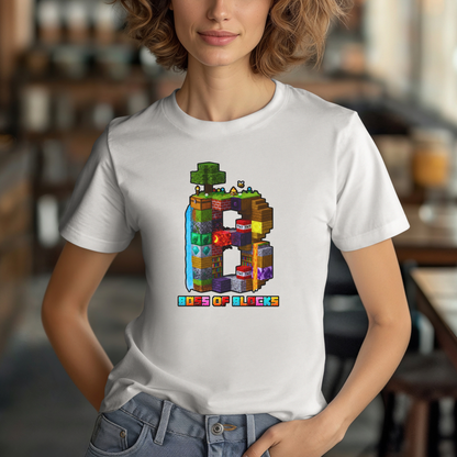 Boss Of Blocks VIBRANT Logo Tee | Family + Life Blocks | Minecraft-Inspired Unisex T-Shirts