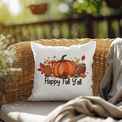 Happy Fall Y'all | Outdoor Pillow