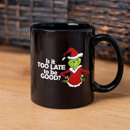 Is It Too Late | Black Ceramic Mug