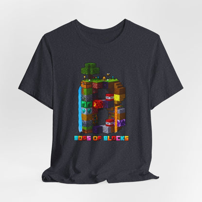 Boss Of Blocks VIBRANT Logo Tee | Family + Life Blocks | Minecraft-Inspired Unisex T-Shirts
