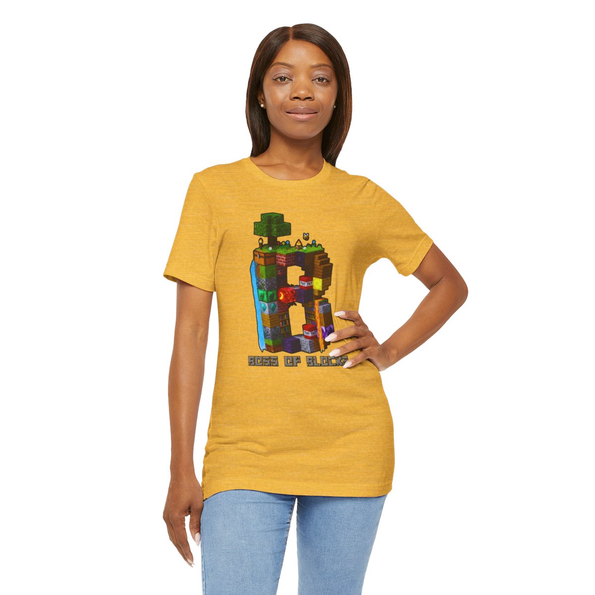 Boss Of Blocks CLASSIC Logo Tee | Family + Life Blocks | Minecraft-Inspired Unisex T-Shirts